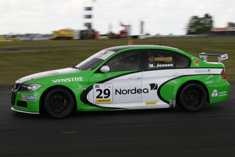 Martin Jensen i sin Bio-BMW
(Foto: Motorsporten.dk)
